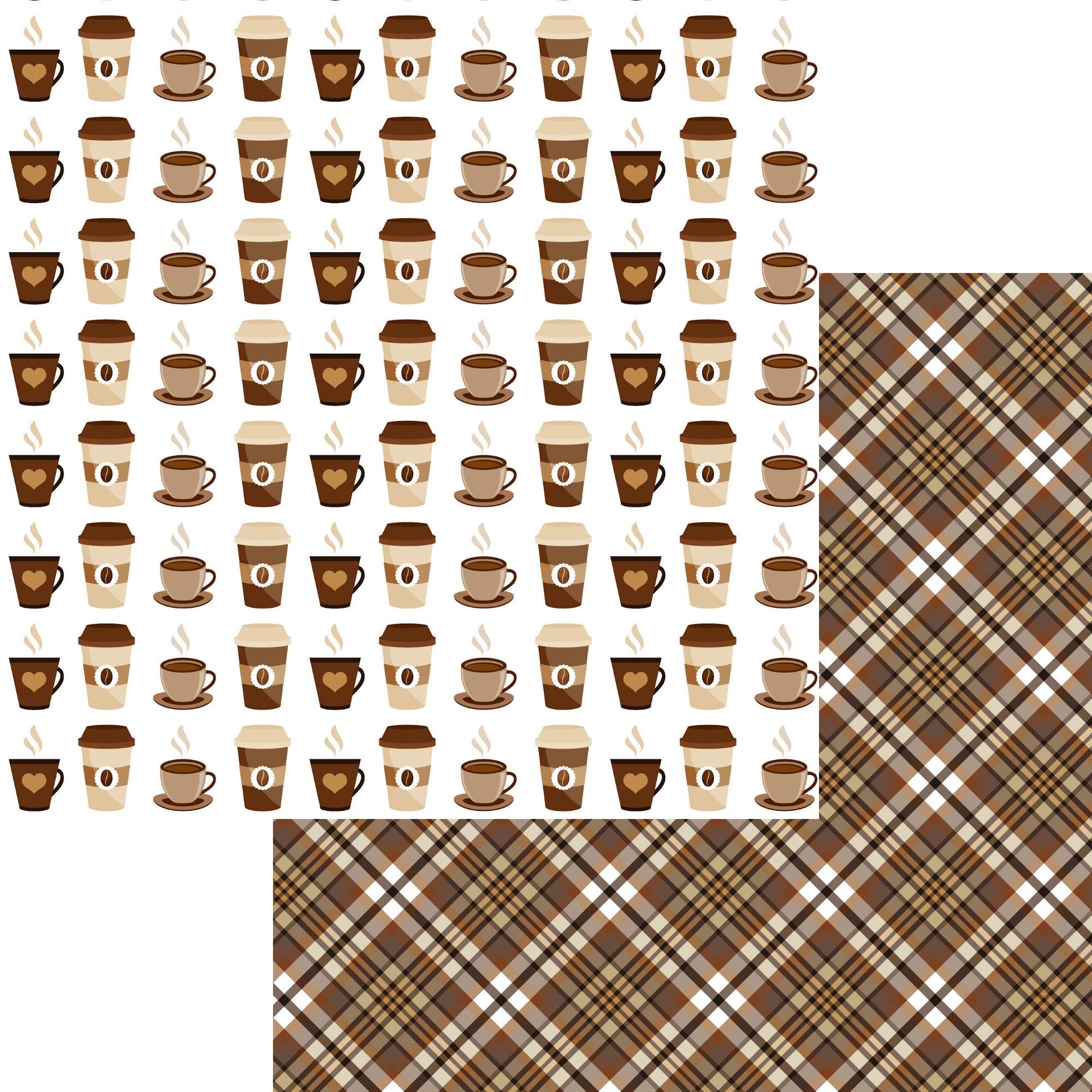 Coffee Lover Collection 12 x 12 Scrapbook Paper & Embellishment Kit by SSC Designs - Scrapbook Supply Companies