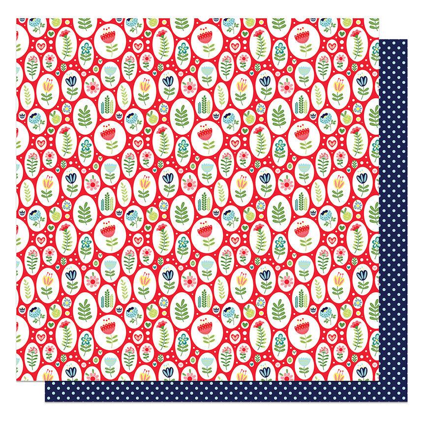 Cherish Collection In Bloom 12 x 12 Double-Sided Scrapbook Paper by Photo Play Paper