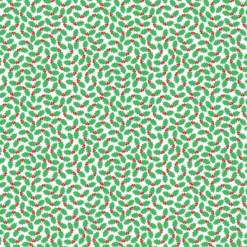 Tulla & Norbert's Christmas Party Collection Holly Jolly 12 x 12 Double-Sided Scrapbook Paper by Photo Play Paper - Scrapbook Supply Companies