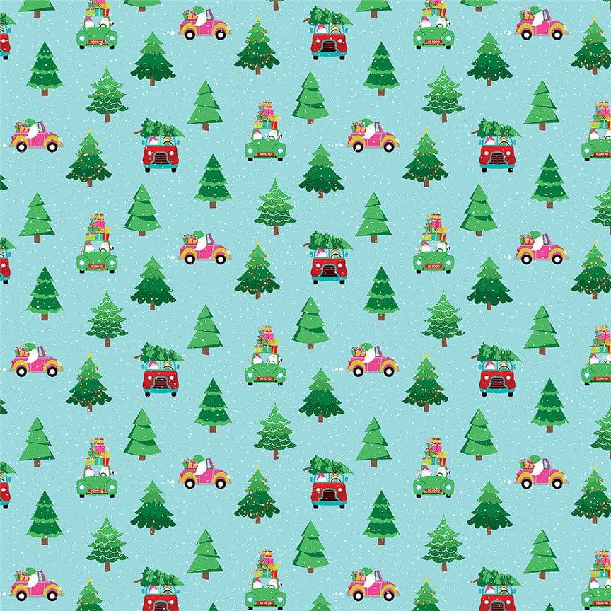 Tulla & Norbert's Christmas Party Collection Through the Woods 12 x 12 Double-Sided Scrapbook Paper by Photo Play Paper - Scrapbook Supply Companies