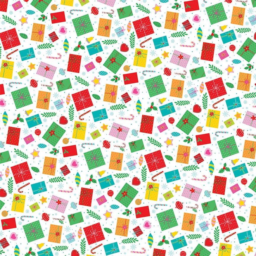 Tulla & Norbert's Christmas Party Collection No Peeking 12 x 12 Double-Sided Scrapbook Paper by Photo Play Paper - Scrapbook Supply Companies