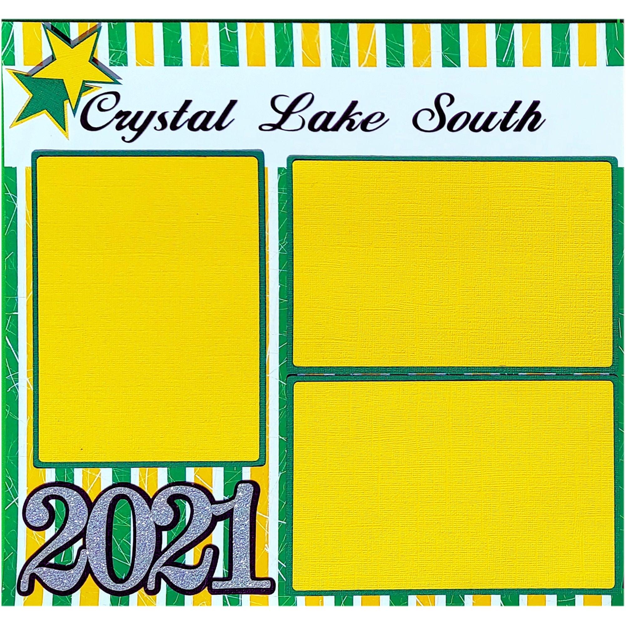 Crystal Lake South Class of 2021 Pre-Made Embellished Two-Page 12 x 12 Scrapbook Premade by SSC Designs - Scrapbook Supply Companies