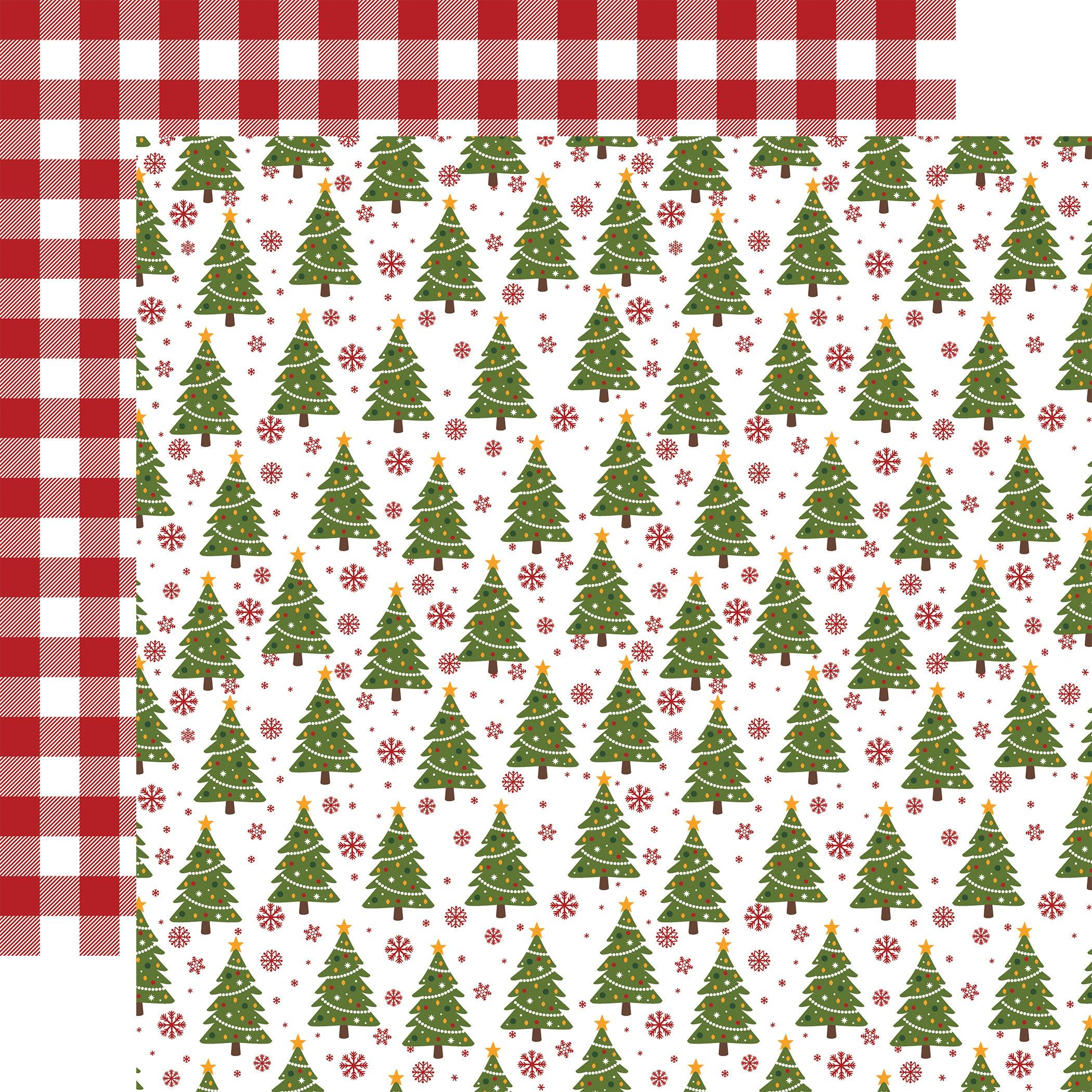 Christmas Magic Collection Tree Trimmings 12 x 12 Double-Sided Scrapbook Paper by Echo Park Paper - Scrapbook Supply Companies