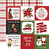 Christmas Magic Collection 4x4 Journaling Cards 12 x 12 Double-Sided Scrapbook Paper by Echo Park Paper