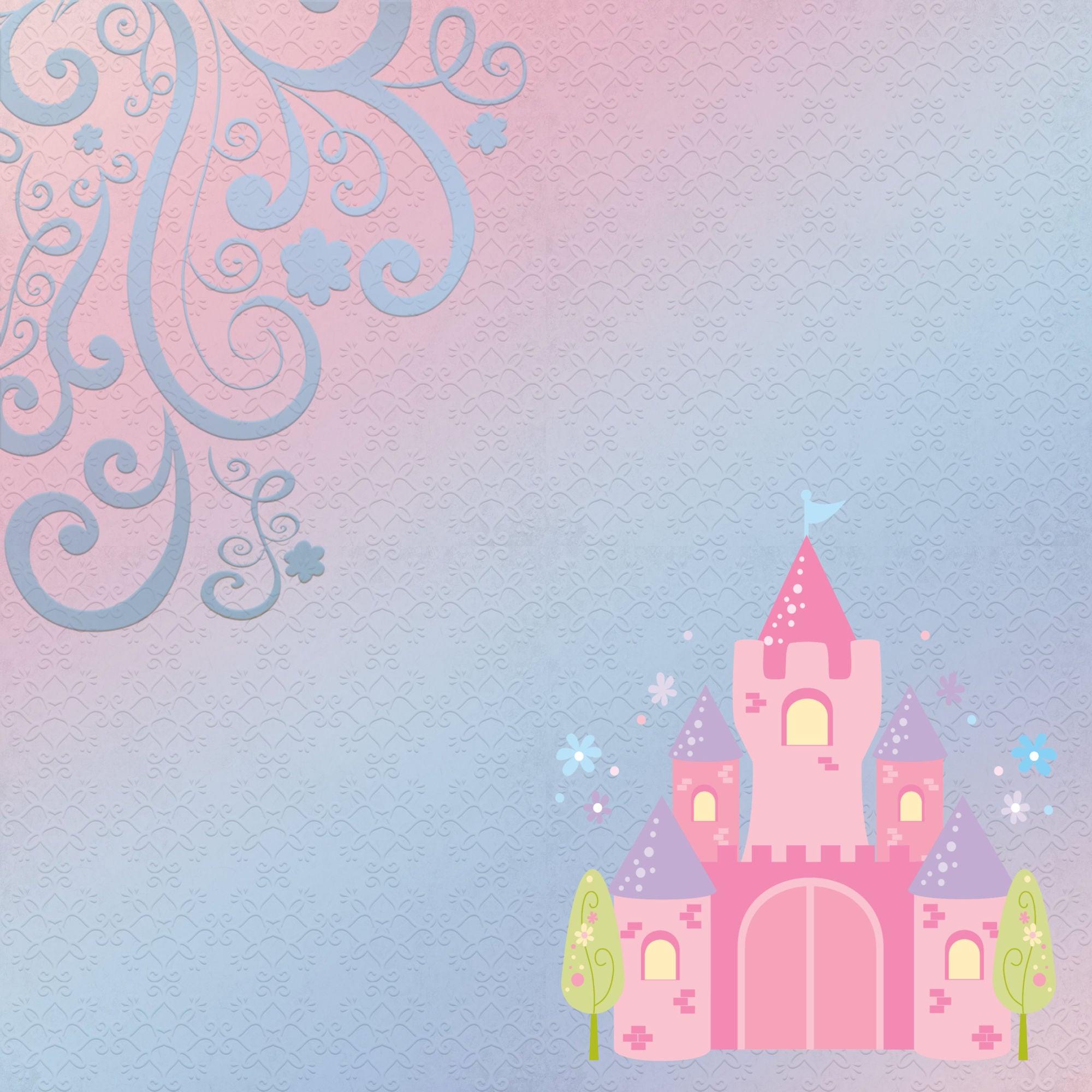 Cinderella Collection Her Castle 12 x 12 Double-Sided Scrapbook Paper by SSC Designs