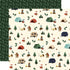 Call Of The Wild Collection Camping Critters 12 x 12 Double-Sided Scrapbook Paper by Echo Park Paper - Scrapbook Supply Companies