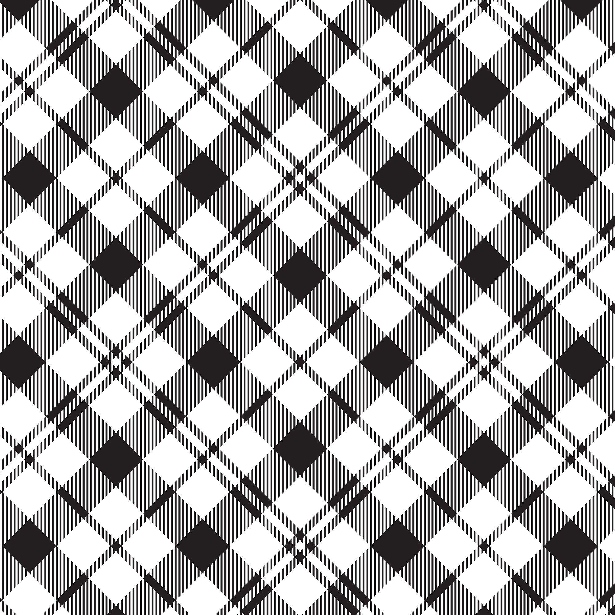 Christmas Patterns Collection Buffalo White 12 x 12 Double-Sided Scrapbook Paper by SSC Designs - Scrapbook Supply Companies
