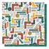 Campus Life Collection Dean's List 12 x 12 Double-Sided Scrapbook Paper by Photo Play Paper