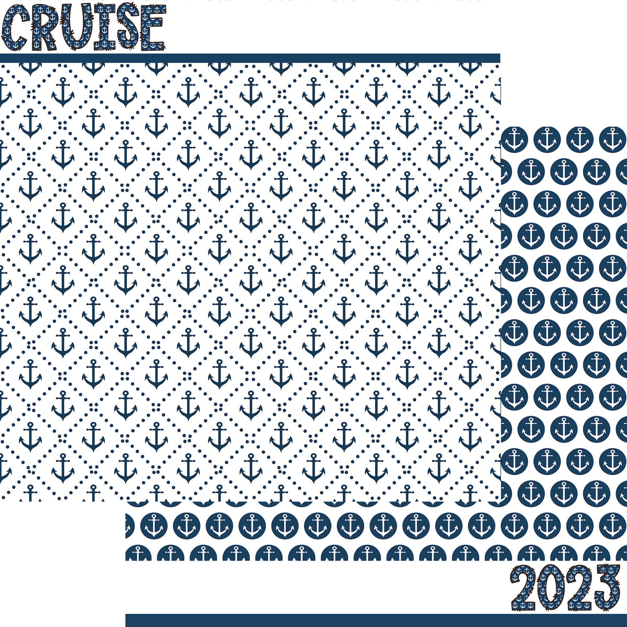 Cruise Collection Cruise 2023 12 x 12 Double-Sided Scrapbook Paper by SSC Designs - Scrapbook Supply Companies