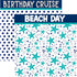 Cruise Collection Birthday Cruise 12 x 12 Double-Sided Scrapbook Paper by SSC Designs - Scrapbook Supply Companies