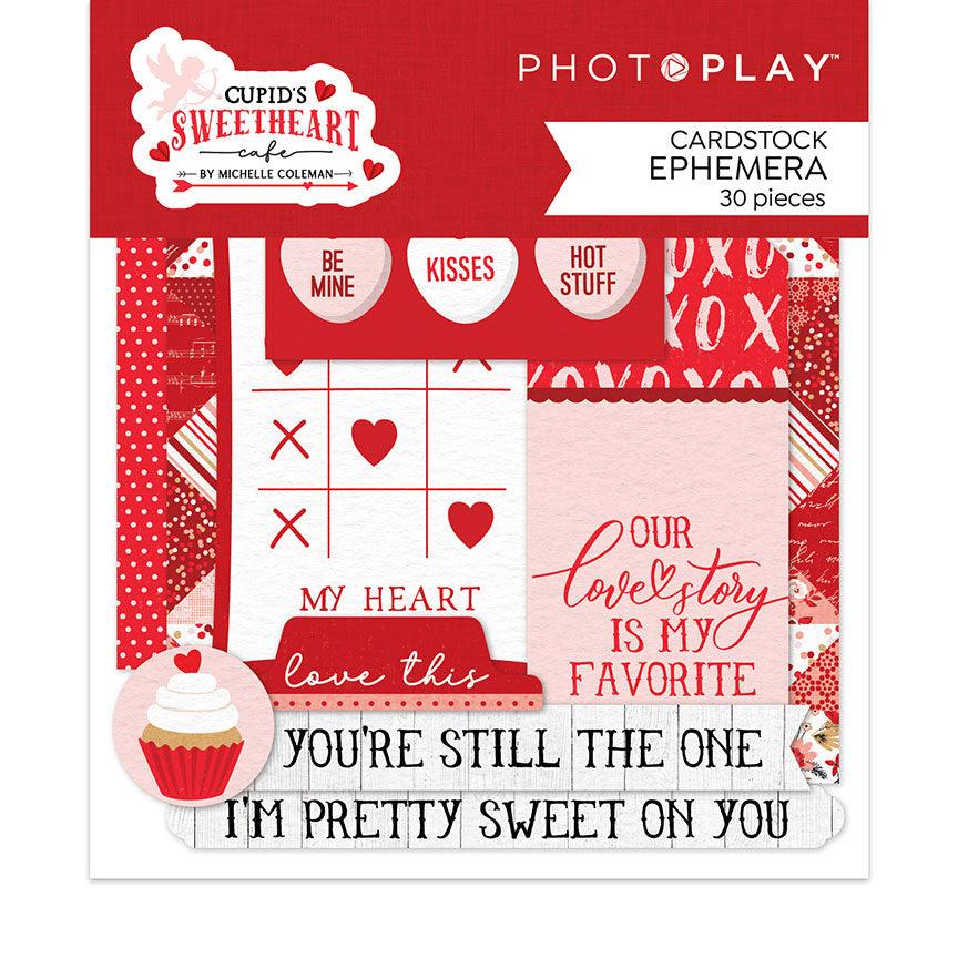 Cupid's Sweetheart Cafe Collection 5 x 5 Die Cut Scrapbook Embellishments by Photo Play Paper
