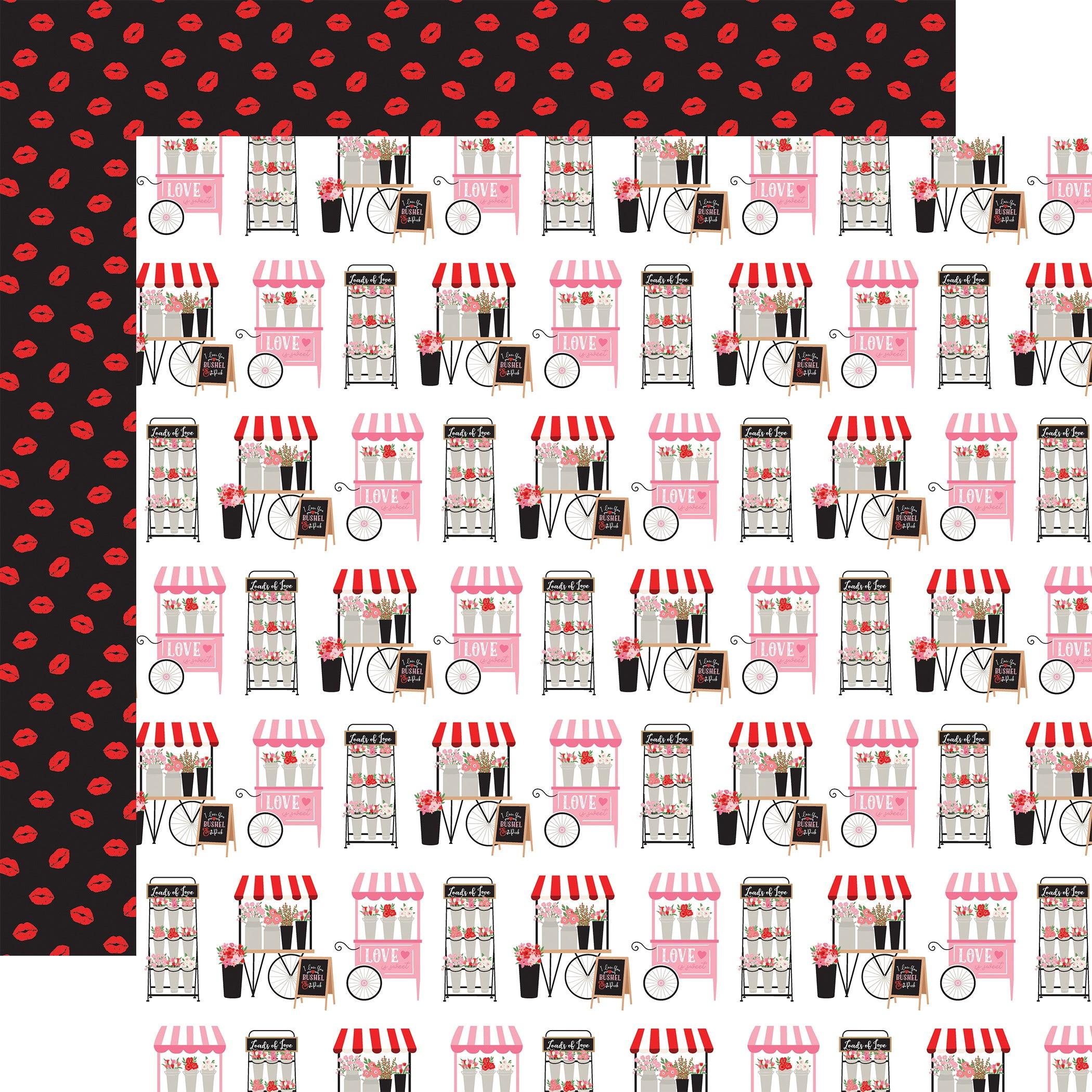 Cupid & Co Collection Fresh Blooms 12 x 12 Double-Sided Scrapbook Paper by Echo Park Paper - Scrapbook Supply Companies