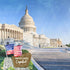 National Park Collection Washington D.C. United States Capital 12 x 12 Double-Sided Scrapbook Paper by Scrapbook Customs - Scrapbook Supply Companies