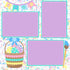 Coloring Easter Eggs (2) - 12 x 12 Premade, Printed Scrapbook Pages by SSC Designs - Scrapbook Supply Companies