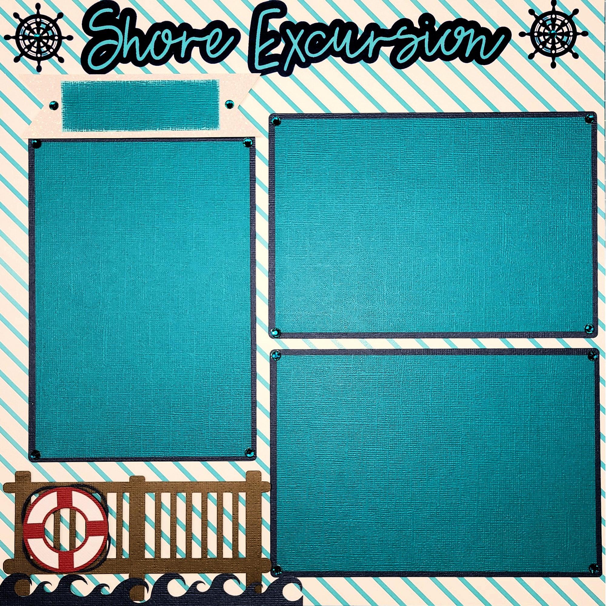 Cruise Collection 2 - 12 x 12 Pages, Fully-Assembled & Hand-Embellished 3D Scrapbook Premade by SSC Designs - Scrapbook Supply Companies
