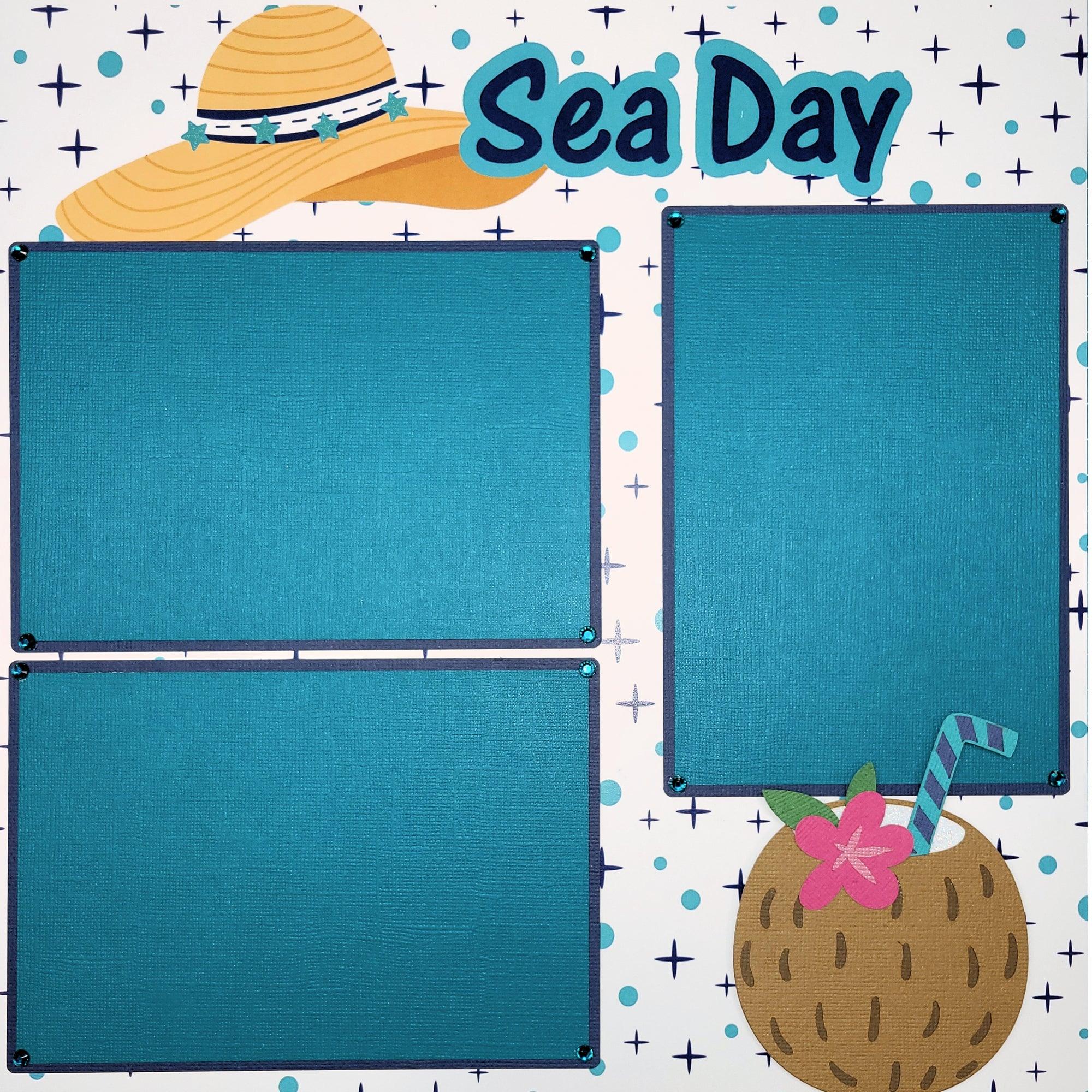Cruise Collection 2 - 12 x 12 Pages, Fully-Assembled & Hand-Embellished 3D Scrapbook Premade by SSC Designs - Scrapbook Supply Companies