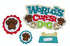 World's Cutest Dog 5 x 6 Title, Dog Bowl & Badges 4-Piece Set Fully-Assembled Laser Cut Scrapbook Embellishment by SSC Laser Designs