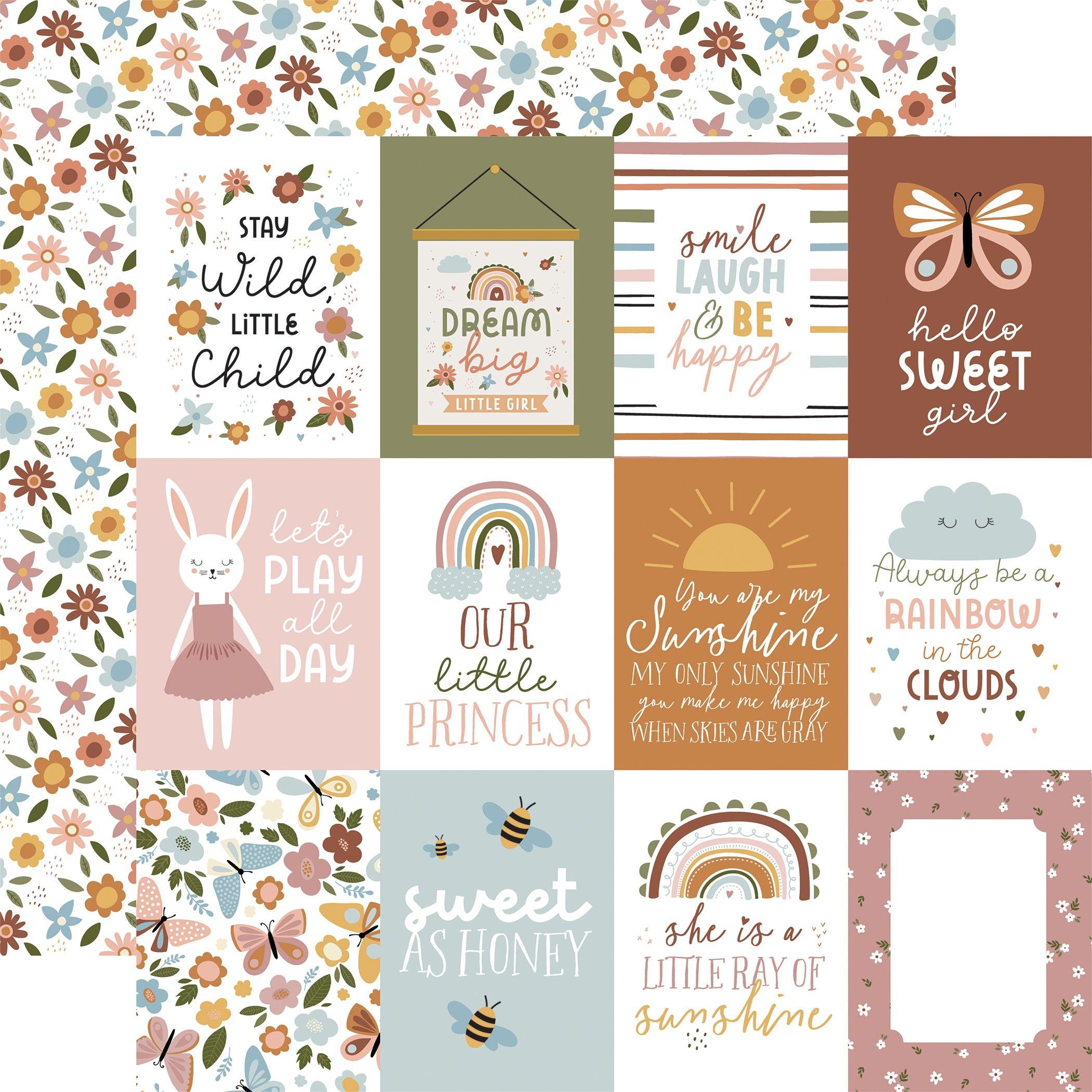 Dream Big Little Girl Collection 12 x 12 Scrapbook Paper & Sticker Pack by Echo Park Paper - Scrapbook Supply Companies