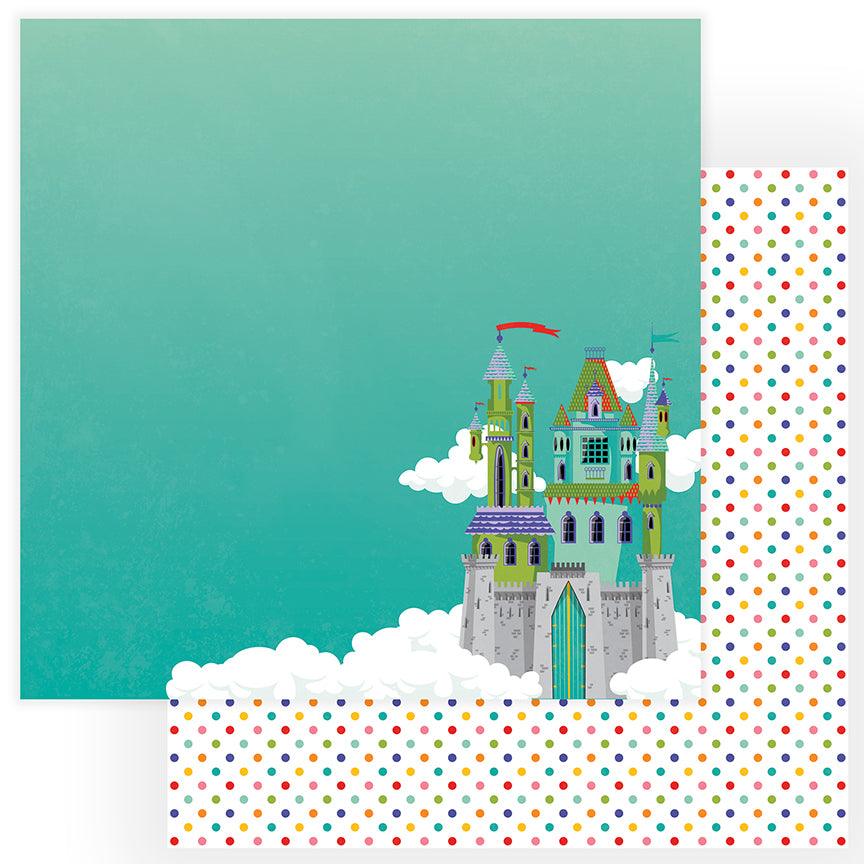 Dragon Dreams Collection Damsel 12 x 12 Double-Sided Scrapbook Paper by Photo Play Paper - Scrapbook Supply Companies