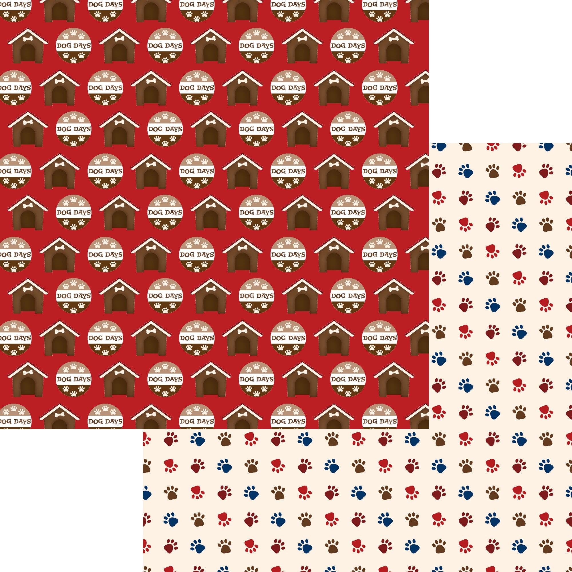 Dog Days Collection Dog Days 12 x 12 Double-Sided Scrapbook Paper by SSC Designs