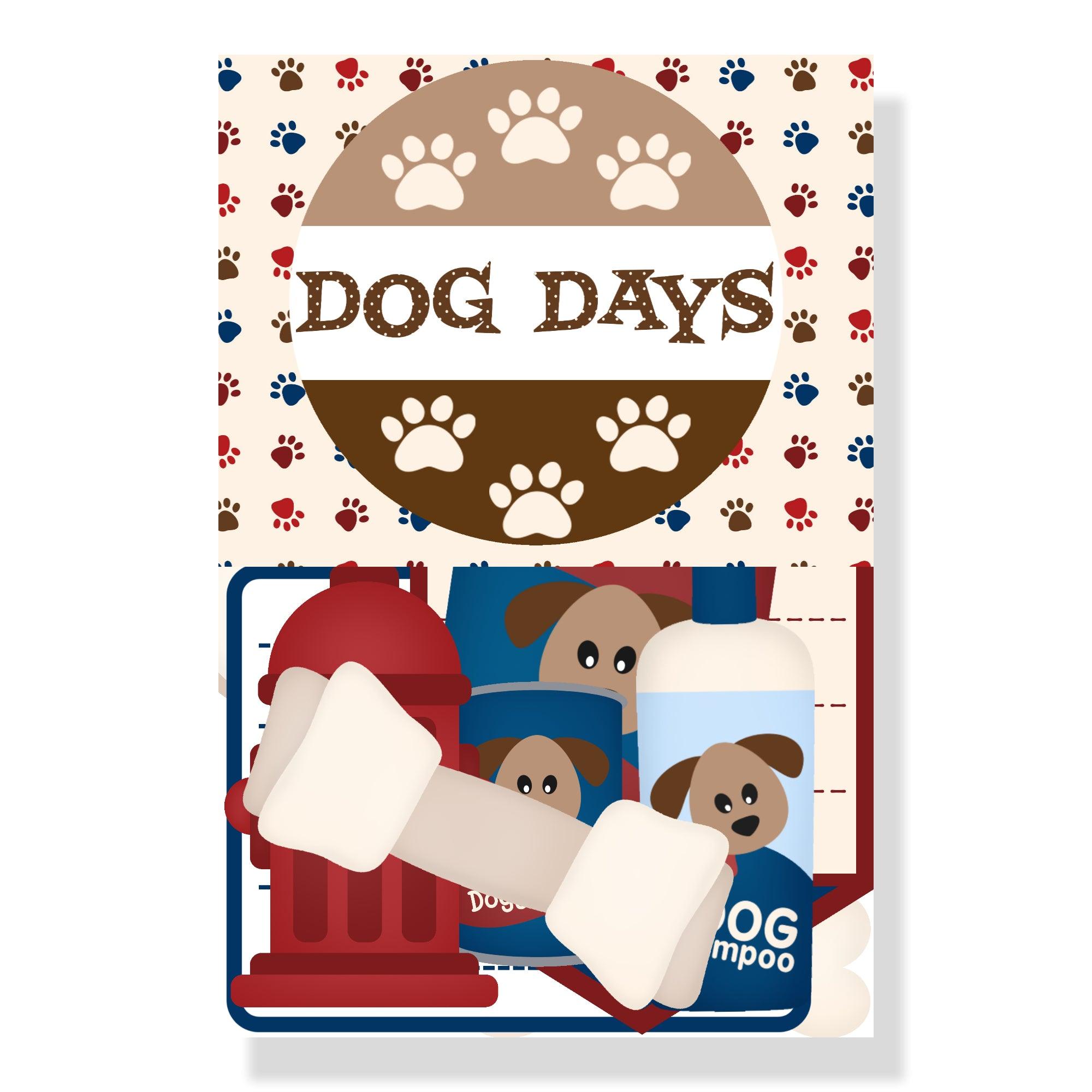 Dog Days Collection Laser Cut Ephemera Embellishments by SSC Designs