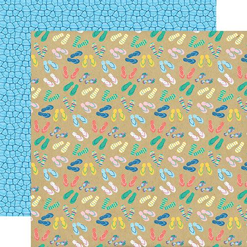 Dive into Summer 13-Piece Collection Kit by Echo Park Paper-12 Papers, 1 Sticker - Scrapbook Supply Companies