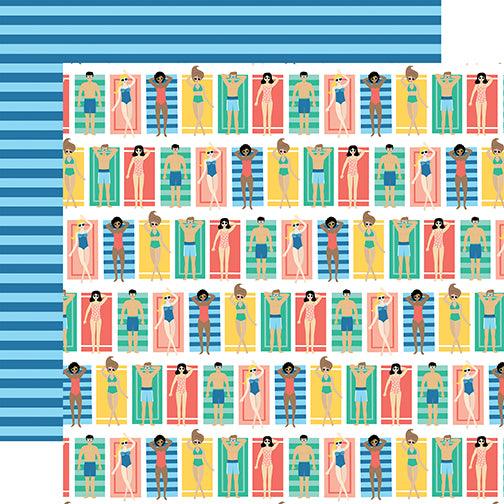 Dive into Summer 13-Piece Collection Kit by Echo Park Paper-12 Papers, 1 Sticker - Scrapbook Supply Companies