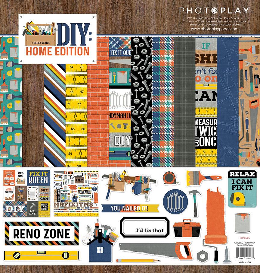 DIY Home Edition Collection 12 x 12 Paper & Sticker Collection Pack by Photo Play Paper