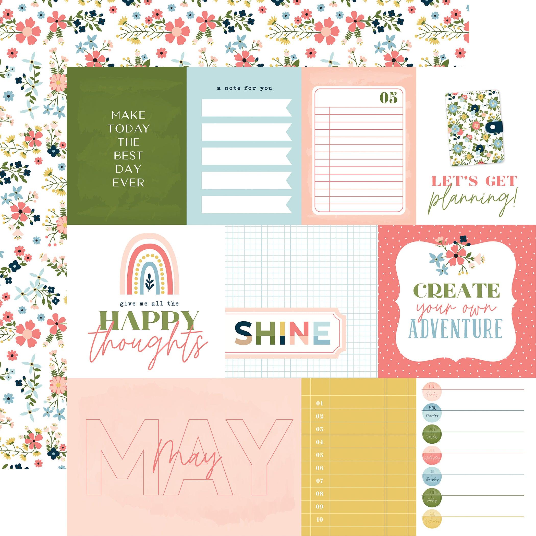 Day In The Life Collection May 12 x 12 Double-Sided Scrapbook Paper by Echo Park Paper - Scrapbook Supply Companies