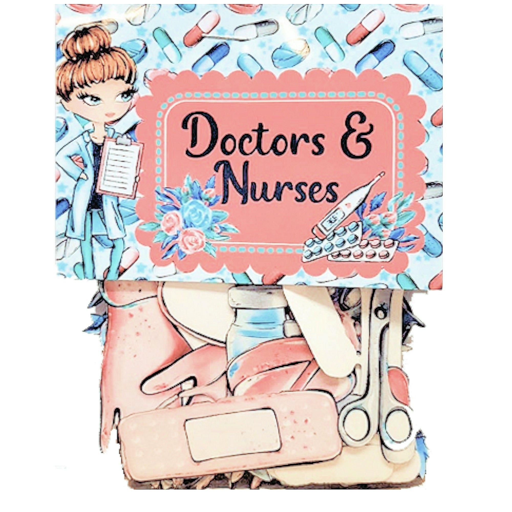 Phantasia Design's Doctors & Nurses Collection Laser Cut Ephemera Embellishments by SSC Designs - Scrapbook Supply Companies