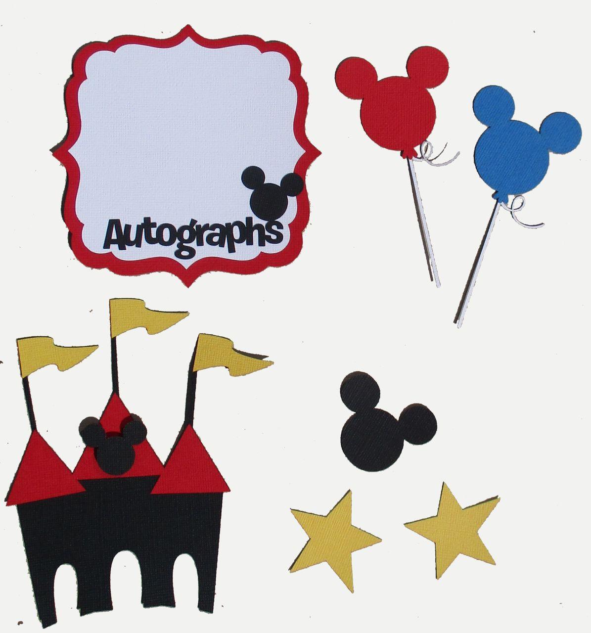Disneyana Autographs & Accessories Fully-Assembled Laser Cut Scrapbook Embellishment by SSC Laser Designs