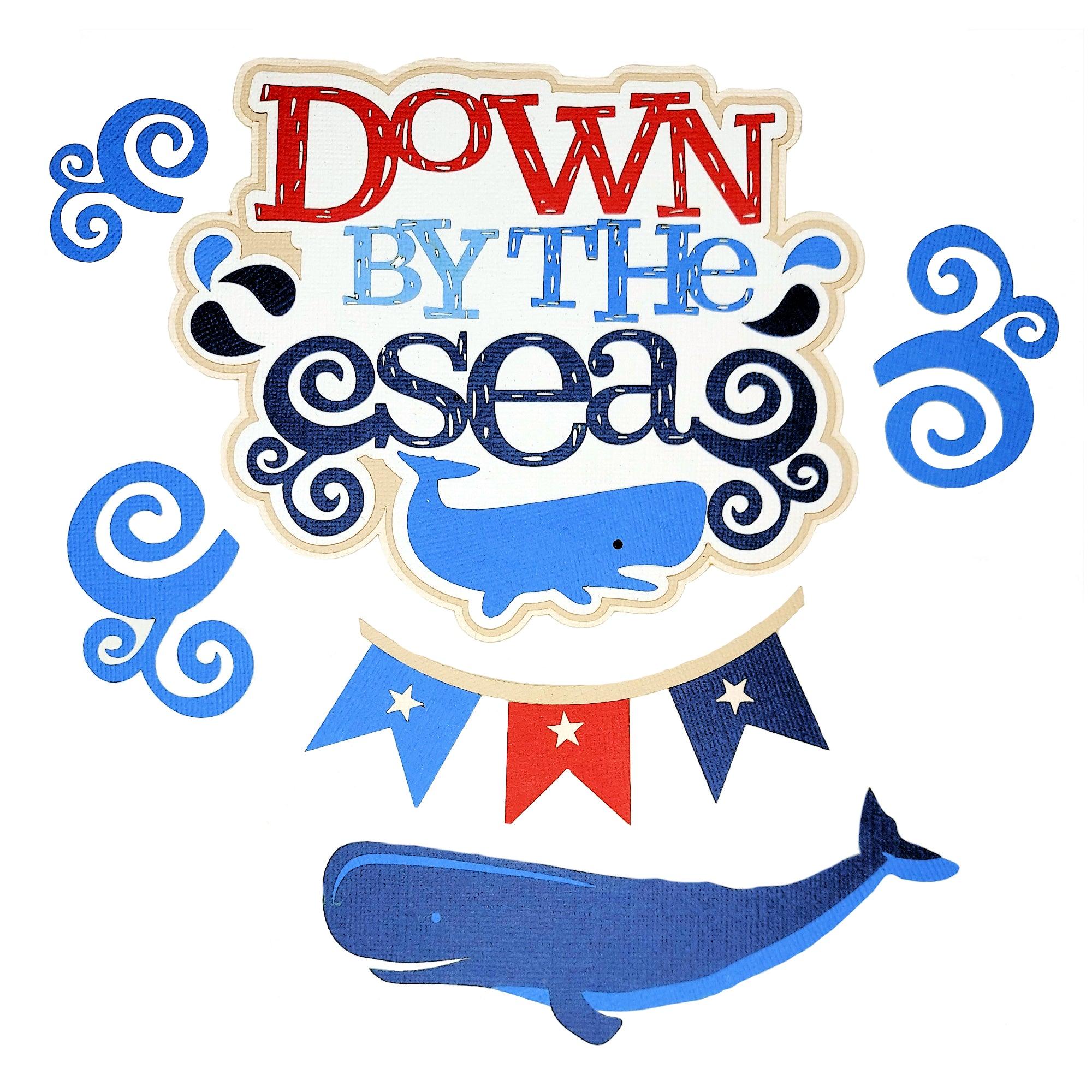 Down by the Sea 6 x 7 Laser Cut Scrapbook Embellishment by SSC Laser Designs-