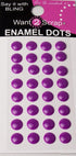 Say It With Bling Collection Purple Enamel Dots Self-Adhesive Scrapbook Bling by Want 2 Scrap - Scrapbook Supply Companies
