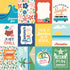 Endless Summer Collection 3 x 4 Journaling Cards 12 x 12 Double-Sided Scrapbook Paper by Echo Park Paper - Scrapbook Supply Companies