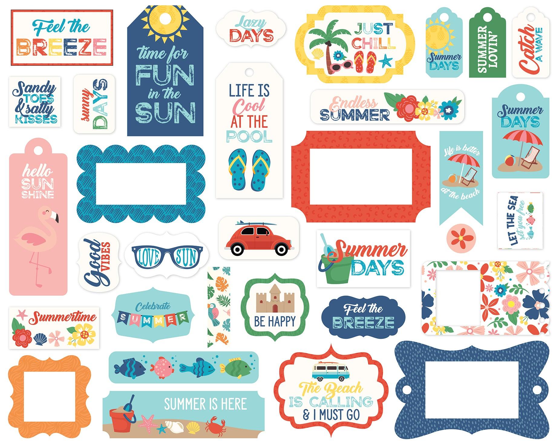 Endless Summer Puffy Stickers