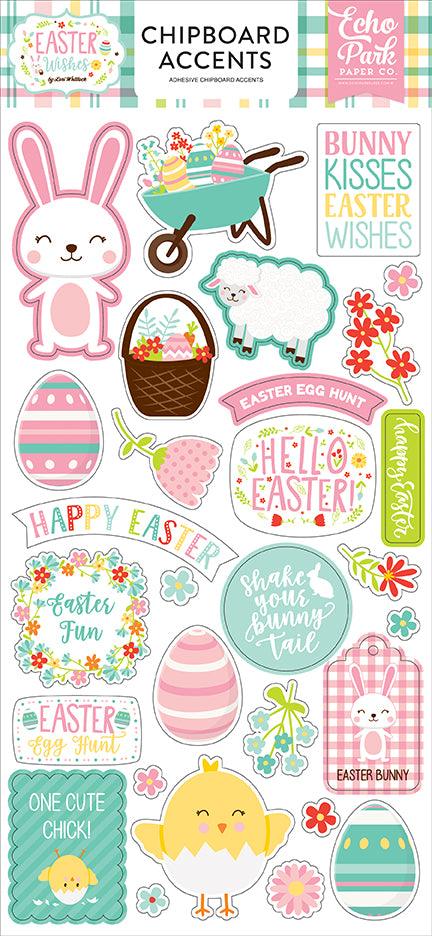 Easter Wishes Collection Embellishment Bundle #2 by Echo Park Paper - Scrapbook Supply Companies