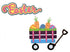 Easter Title & Cart 6 x 7 Laser Cut Scrapbook Embellishment by SSC Laser Designs