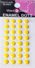 Say It With Bling Collection Yellow Enamel Dots Self-Adhesive Scrapbook Bling by Want 2 Scrap - Scrapbook Supply Companies