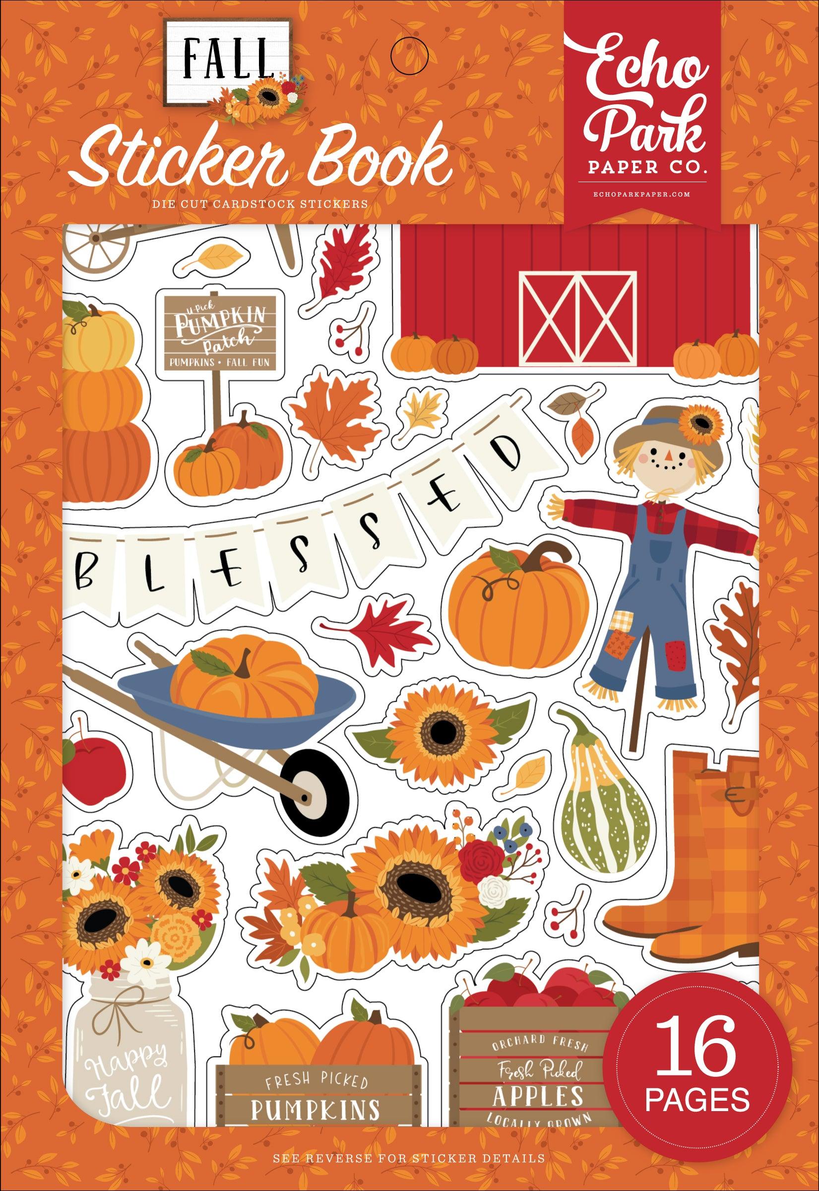 Fall Collection Sticker Book by Echo Park Paper-16 pages - Scrapbook Supply Companies