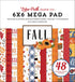 Fall Collection 6 x 6 Mega Paper Pad by Echo Park Paper - 48 Double-Sided Papers - Scrapbook Supply Companies