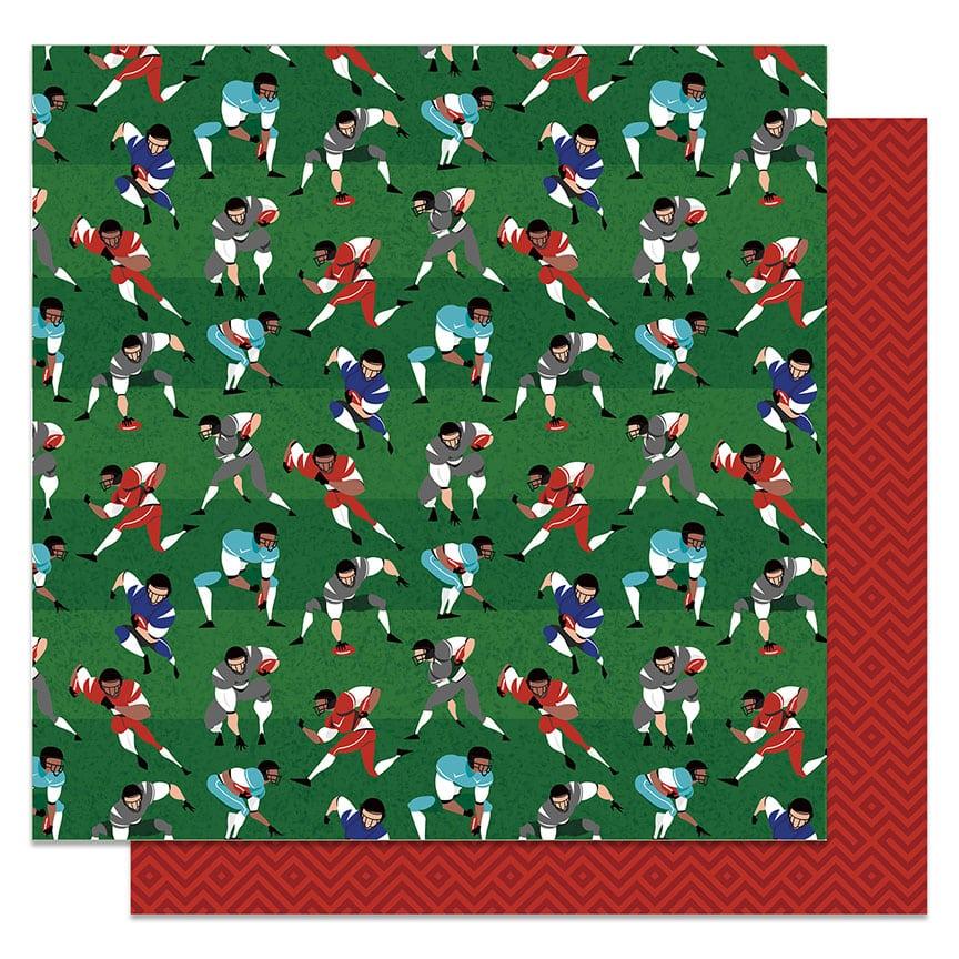 MVP Football Collection Special Teams 12 x 12 Double-Sided Scrapbook Paper by Photo Play Paper - Scrapbook Supply Companies