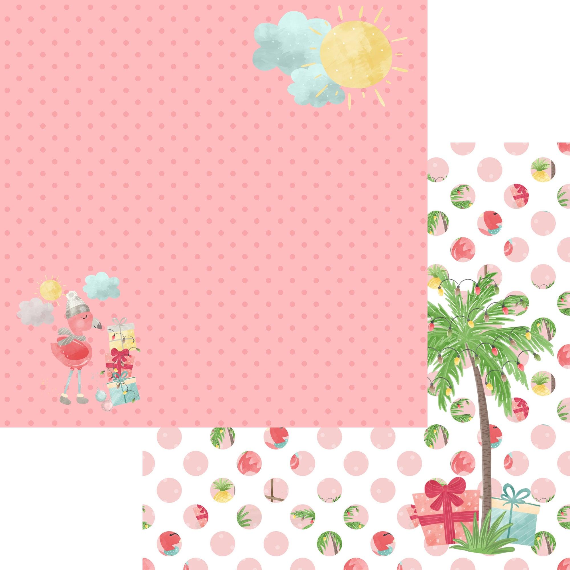 Flamingo Christmas Collection 12 x 12 Scrapbook Paper & Embellishment Kit by SSC Designs - Scrapbook Supply Companies