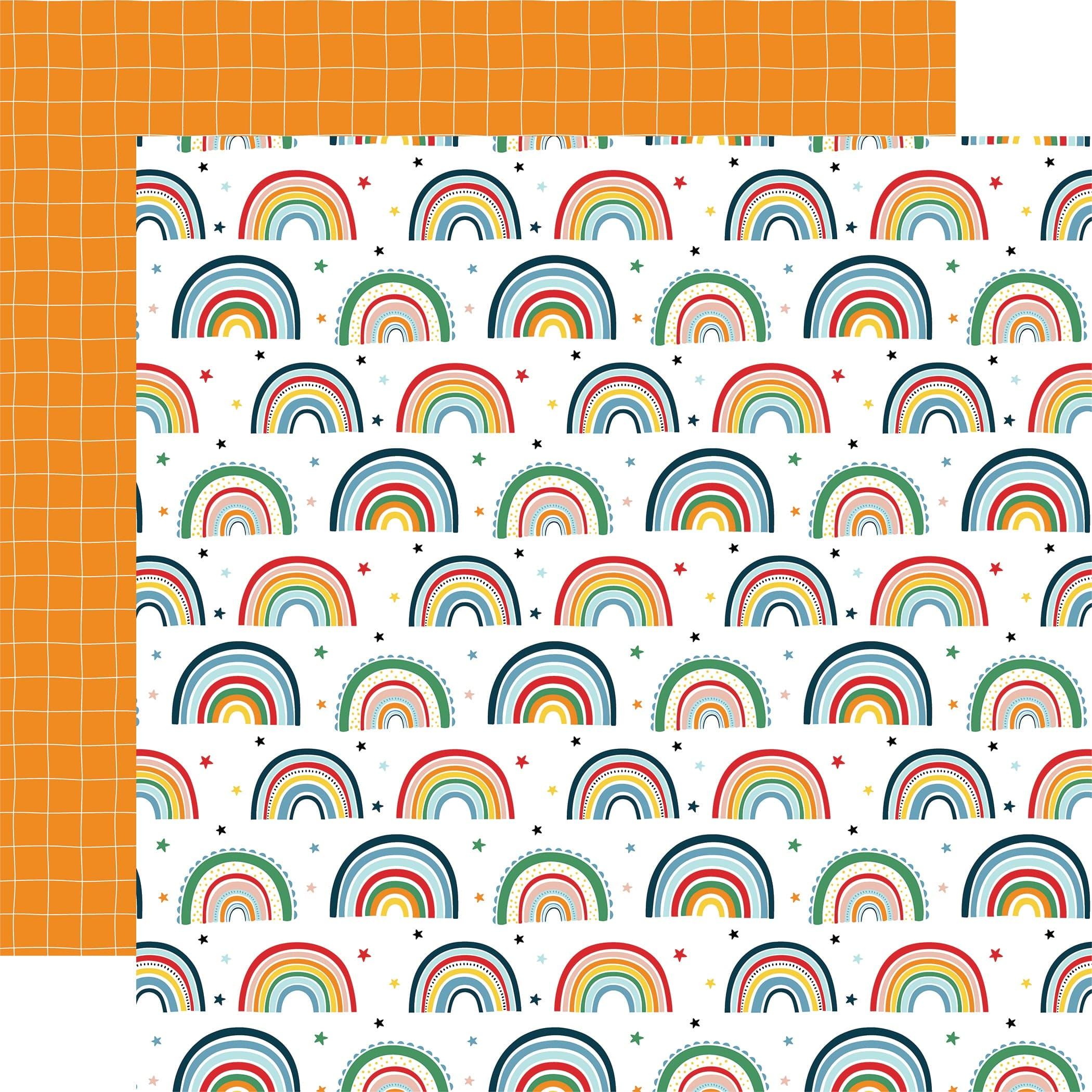 First Day of School Collection 12 x 12 Double-Sided Scrapbook Paper Kit & Sticker Sheet by Echo Park Paper - 13 Pieces - Scrapbook Supply Companies