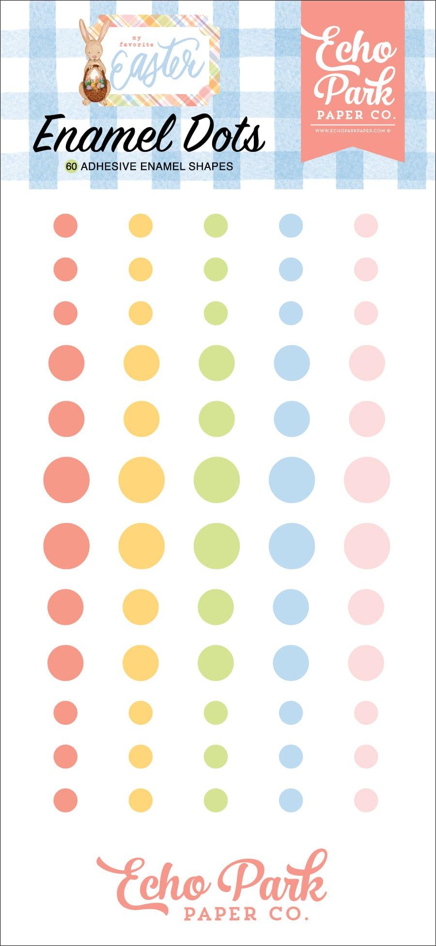 My Favorite Easter Collection 3 x 6 Self-Adhesive Enamel Dots Scrapbook Embellishments by Echo Park Paper - Scrapbook Supply Companies