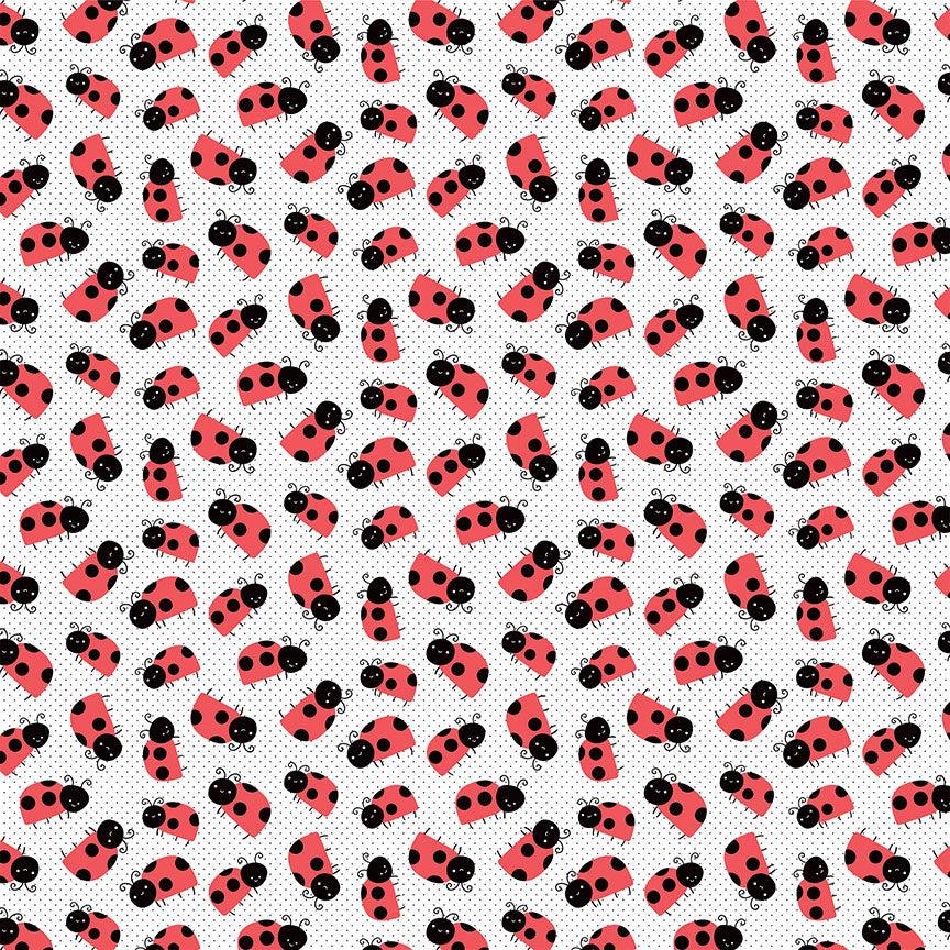 Fern & Willard Collection Ladybug 12 x 12 Double-Sided Scrapbook Paper by Photo Play Paper - Scrapbook Supply Companies