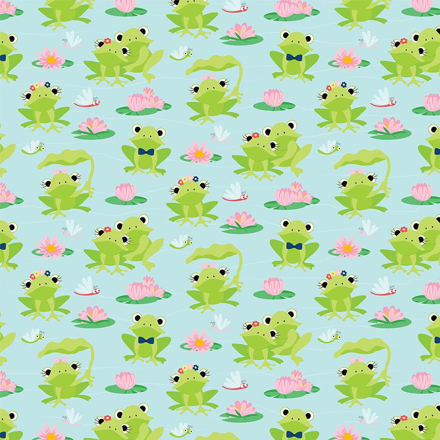 Fern & Willard Collection Lily Pond 12 x 12 Double-Sided Scrapbook Paper by Photo Play Paper - Scrapbook Supply Companies
