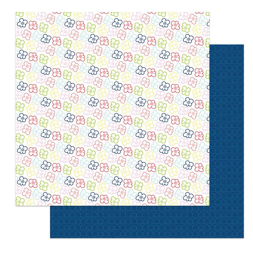 Fern & Willard Collection Pocket Full of Posies 12 x 12 Double-Sided Scrapbook Paper by Photo Play Paper