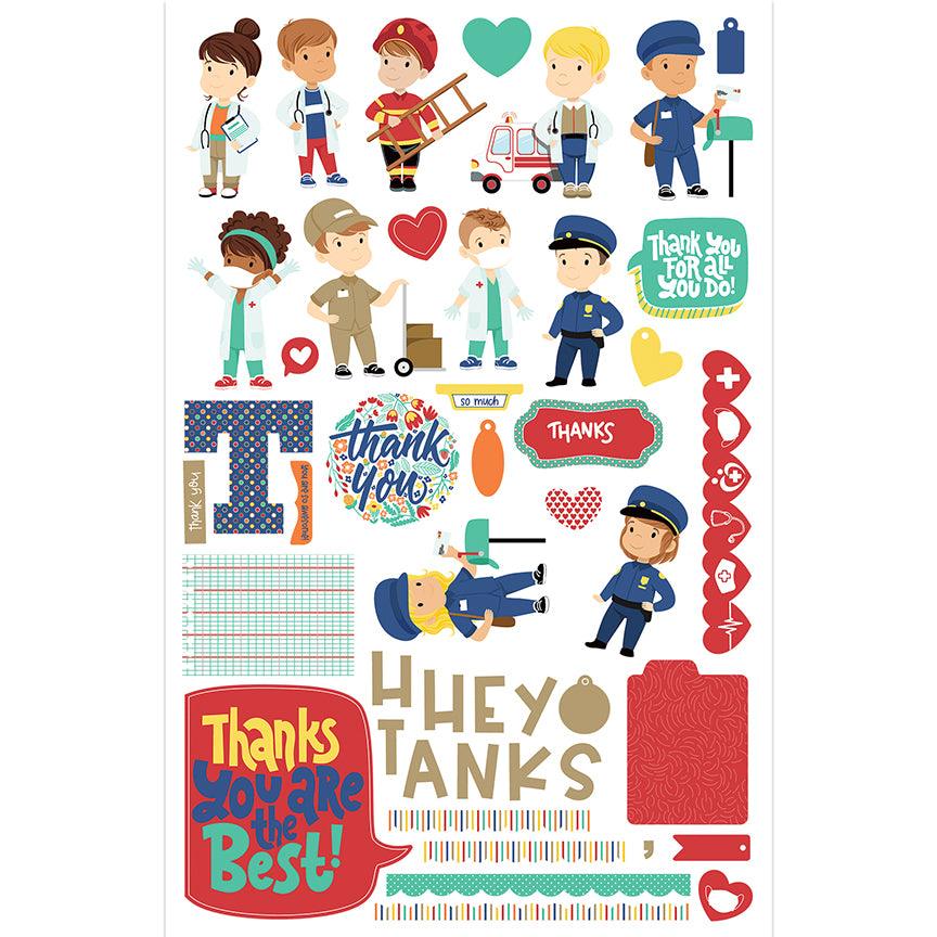 First Responders Thank You Card Kit by Photo Play Paper - Scrapbook Supply Companies