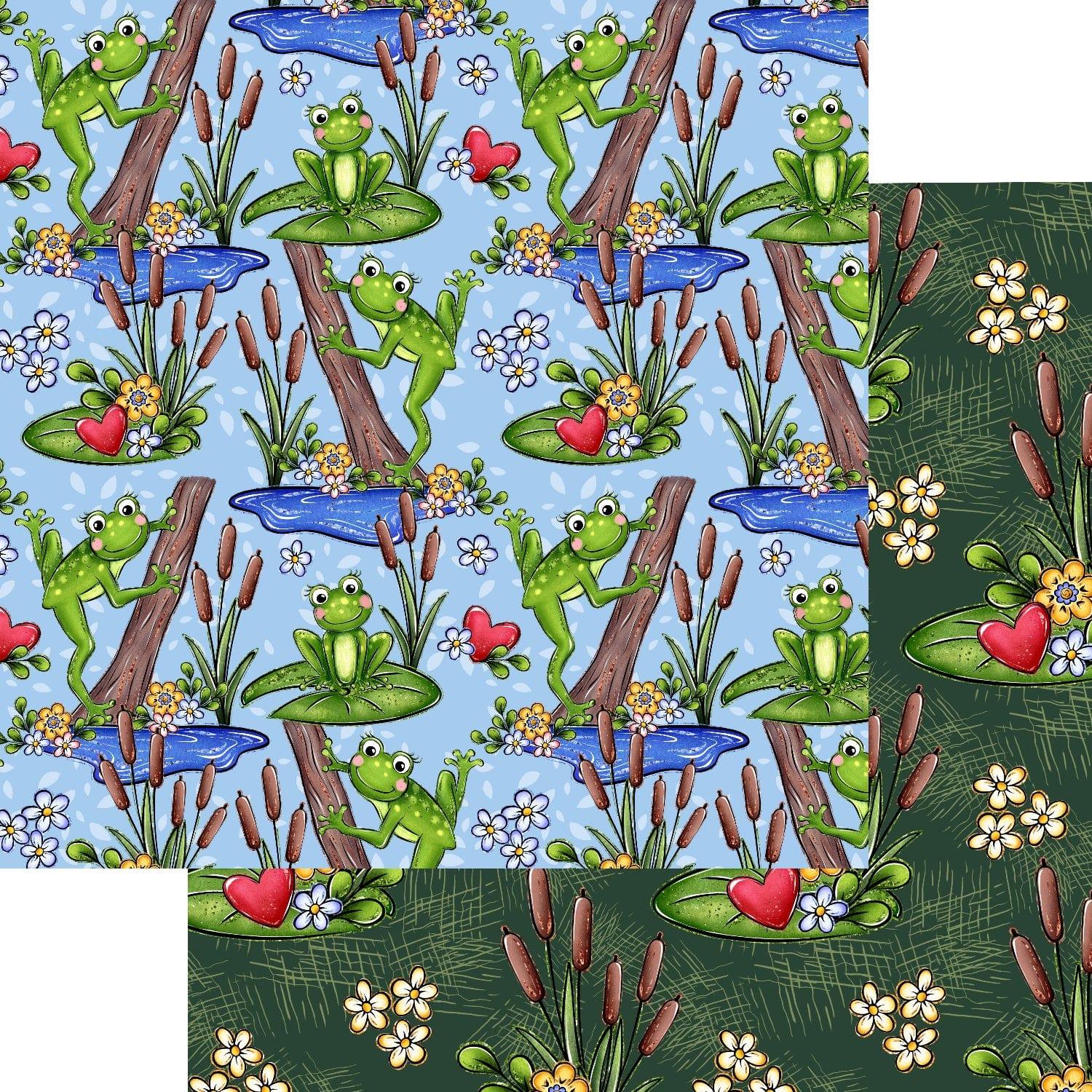 Frogs In The Morass Collection Tree Frogs 12 x 12 Double-Sided Scrapbook Paper by SSC Designs