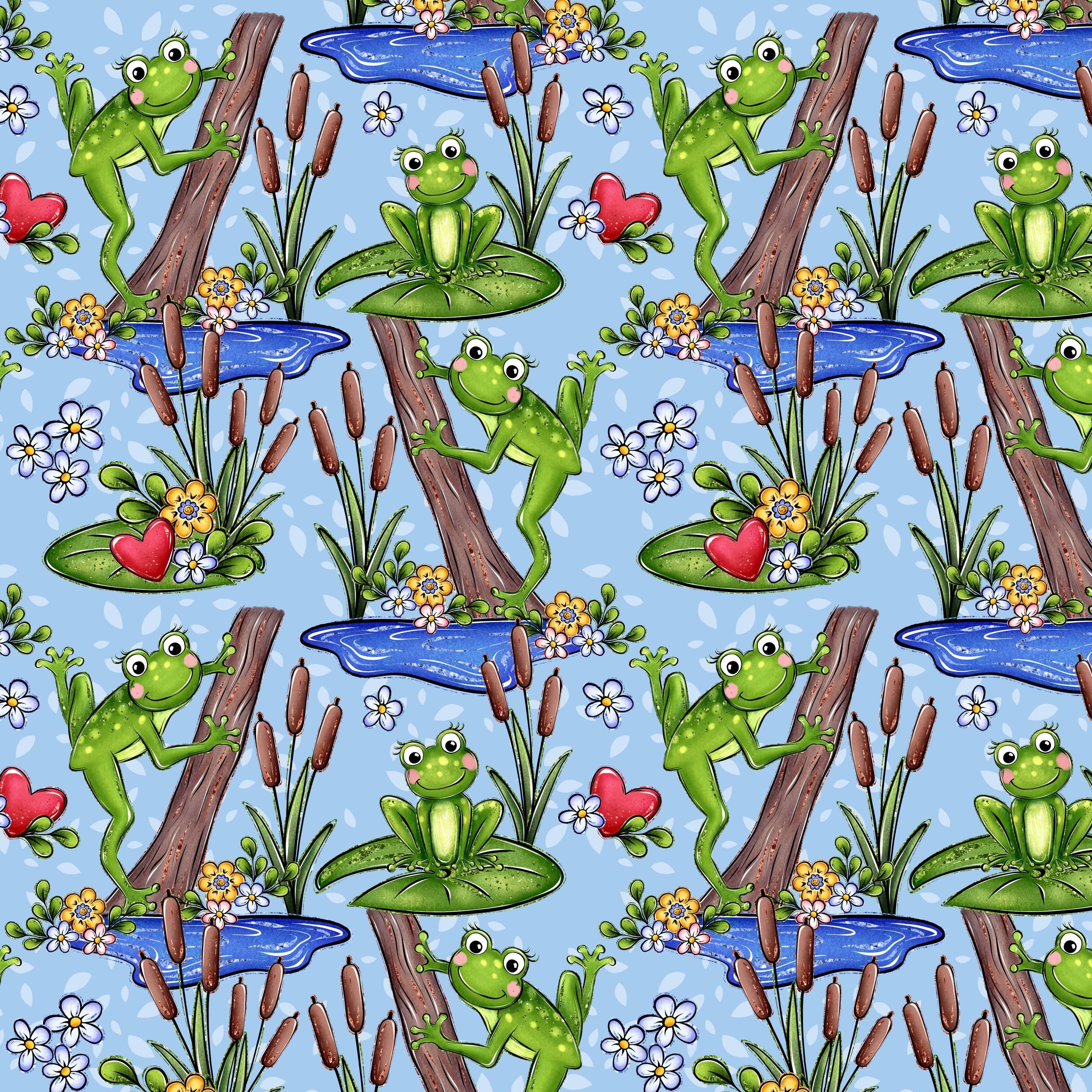  Frogs In The Morass Collection Tree Frogs 12 x 12 Double-Sided Scrapbook Paper by SSC Designs - Scrapbook Supply Companies